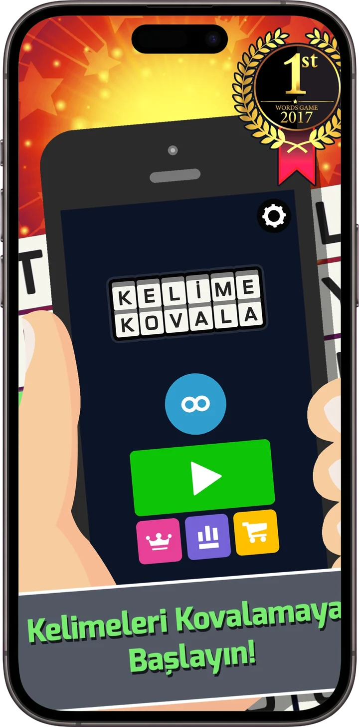 Kelime Kovala on an iPhone