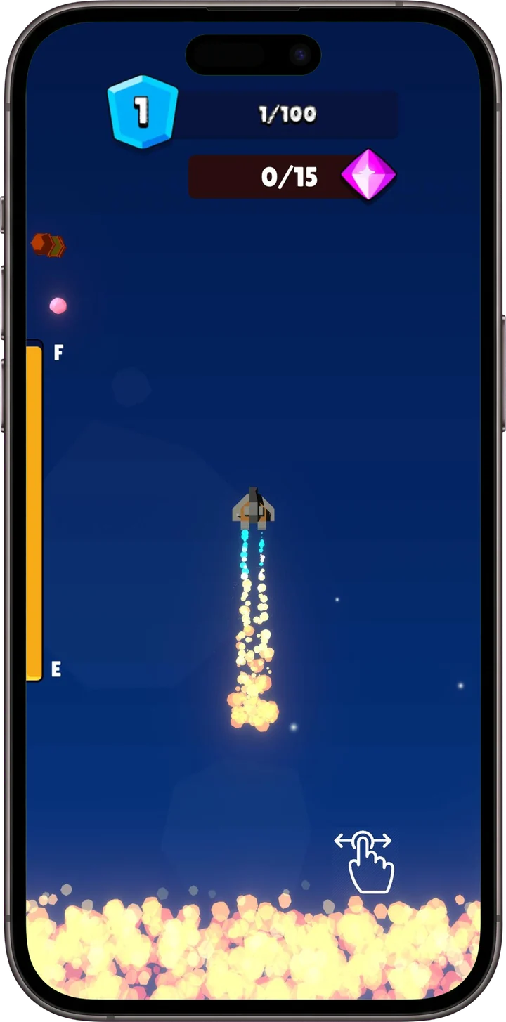 Space Defense on an iPhone